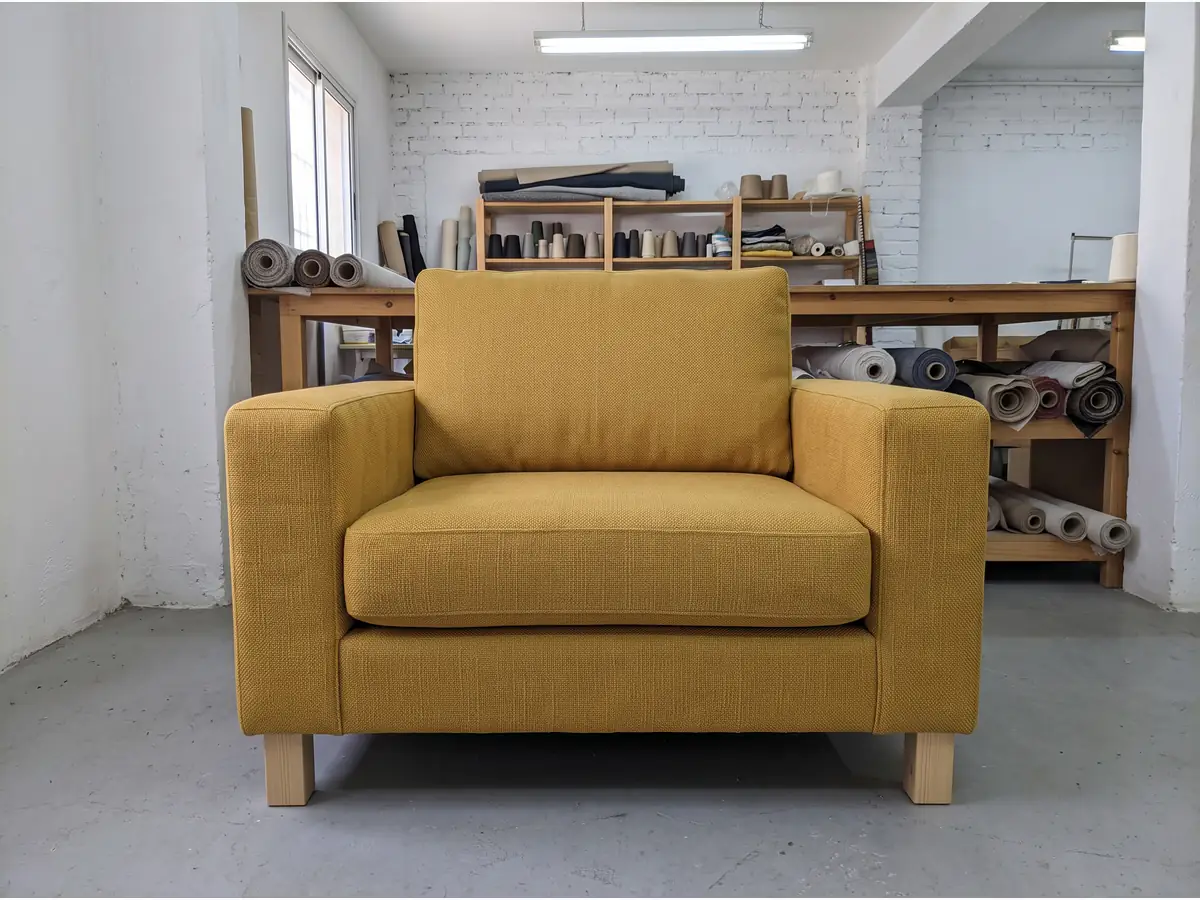 Sillón Individual a Medida en vista frontal, fabricado en Córdoba