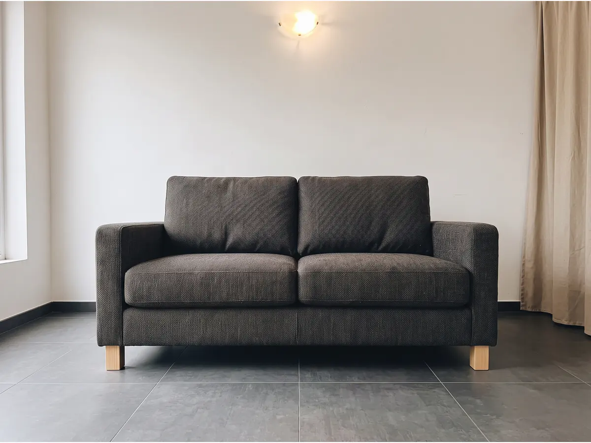Sillón 2 Cuerpos Antracita en vista frontal, fabricado en Córdoba