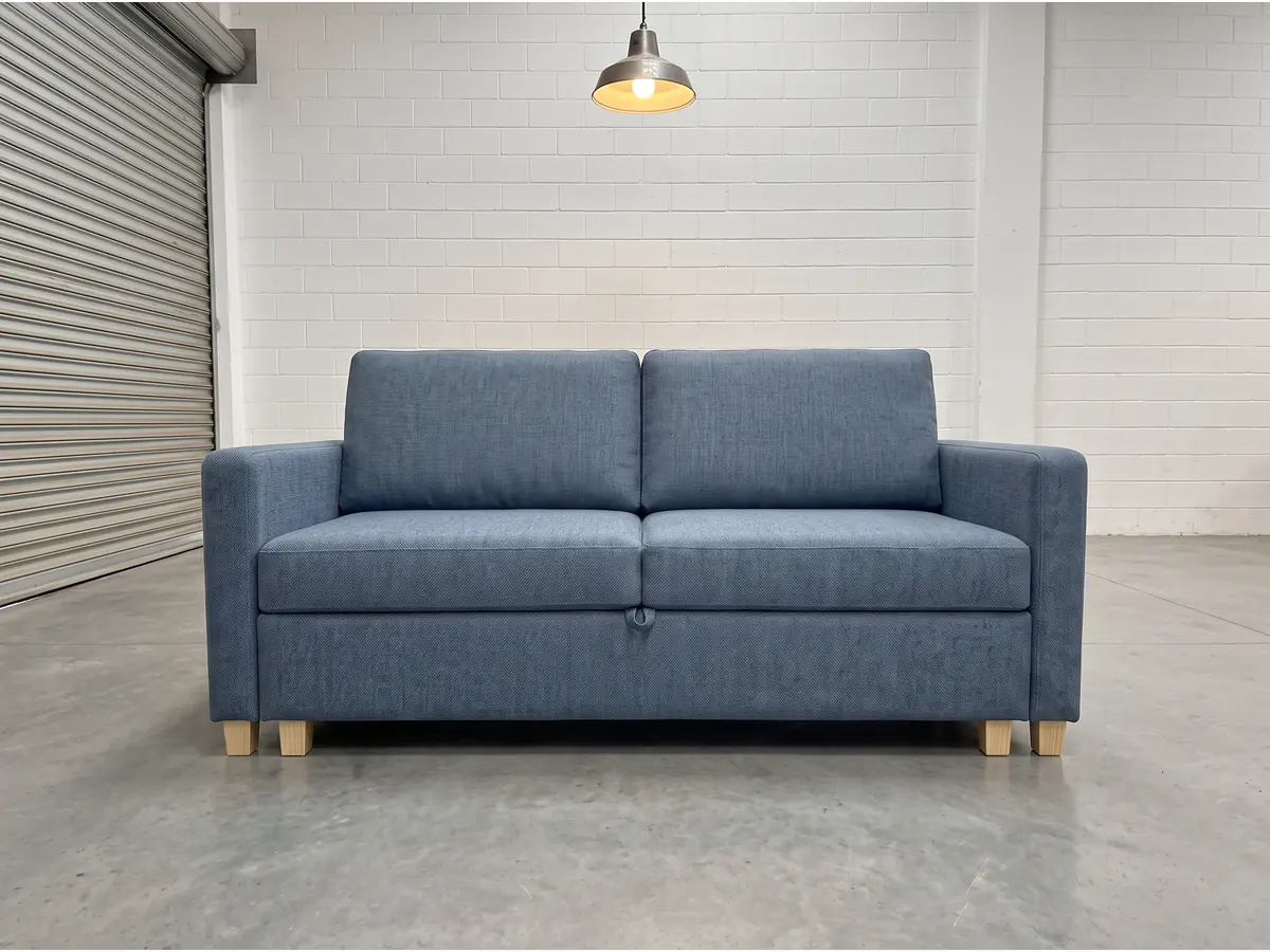 Sofá Cama Apertura Fácil en vista frontal, fabricado en Córdoba